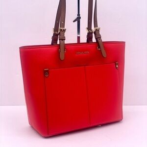 Michael Kors Jet Set Travel Front Double Pocket Shoulder Tote Bag